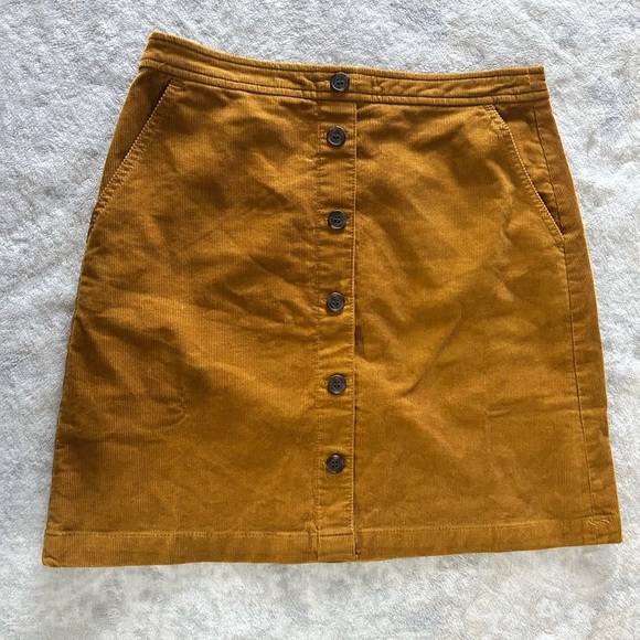 J. Crew Corduroy Button Down Mini Skirt - Picture 2 of 7